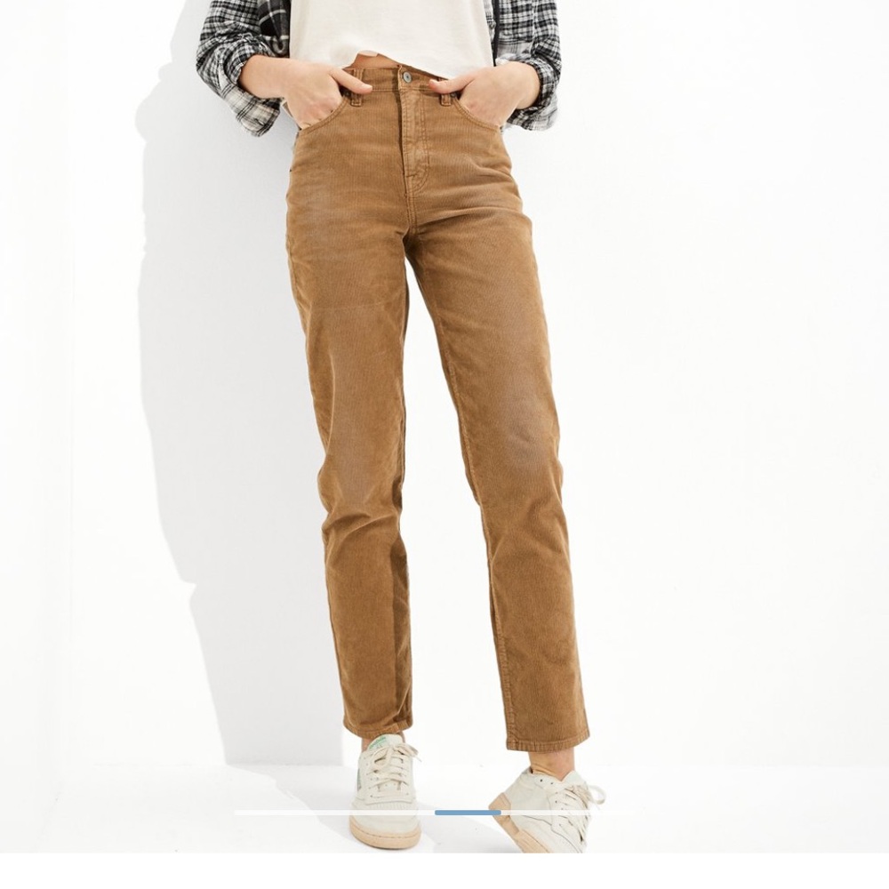 AE Stretch Corduroy Mom Straight pants